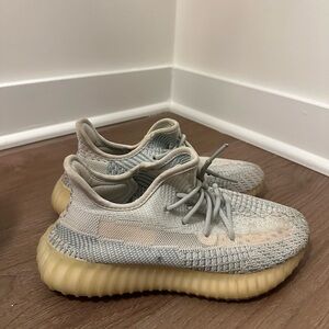 Yeezy Sneakers in Gray Blue and Cream